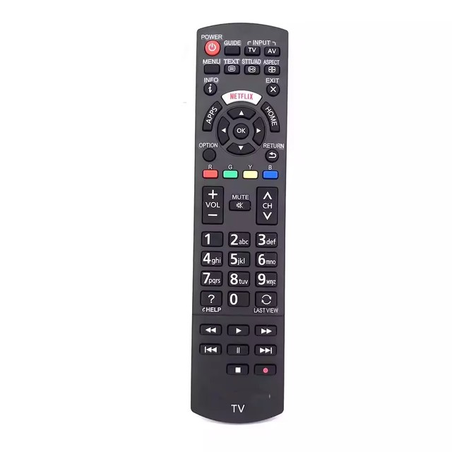 New O N2QAYB001008T RC1008T Remote Control for Panasonic TV & DVD Player Rechargeable Battery Plastic 8 Meter Range