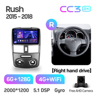 TEYES CC3 2K araç DVD oynatıcı oyuncu Toyota Rush 2015 - 2018 sağ el sürücü için 9 inç Android navigasyon araç DVD oynatıcı oyuncu 2 Din
