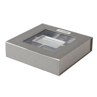 Boîtes d'emballage en papier pour chocolat avec logo de luxe personnalisé en PVC avec aimant pour fenêtre Boîte en forme de livre