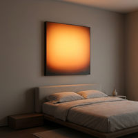 Lampe murale LED intelligente à intensité variable, effet soleil levant, dégradé RGB, en acrylique, cadre photo, boîte à lumière LED, effet coucher de soleil