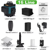 Pas encore d'avis Télécommande Li-ion Batterie & Hard Carry Case Leveling 4D Green Beam Bluetooth Laser Tool 4D Laser Level Self