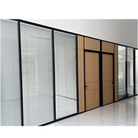 Système mural en verre tout aluminium moderne de 108 mm, double vitrage, insonorisation 45 dB, écologique, pour bureaux, hôpitaux, écoles