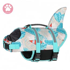 معطف فاخر بتصميم قرش للحيوانات الأليفة مقاس XS حزام كلب مقاوم للماء للقطط والحيوانات الأليفة ملابس سباحة مع ملحقات - Product Image 5