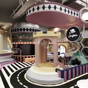 शीर्ष बिक्री परिवार रेस्तरां अस्पताल सुपरमार्केट ड्रेसिंग रूम रोल प्ले हाउस बच्चों के इनडोर खेल के मैदान के उपकरण - Product Image 3