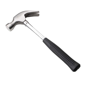 Marteau à griffes DIY avec manche antidérapant texturé en uréthane, tête ronde, manche en acier, marteau à clous - Product Image 1