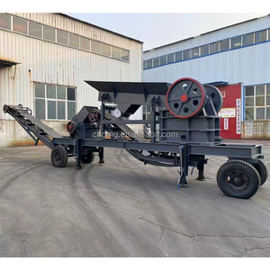 डीजल/इलेक्ट्रिक इंजन के साथ छोटे मोबाइल जबड़े क्रशर, खनन और निर्माण के लिए पहियों पर पोर्टेबल रॉक क्रशर - Product Image 4