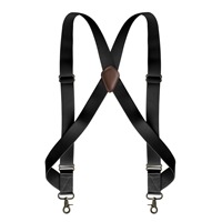 Bretelles pour hommes en gros, modèle X-Back, avec 2 crochets latéraux en laiton antique, élastiques et réglables, accessoires vestimentaires