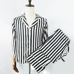 Pijamas de poliéster cómodos, suaves y ajustados para mujeres, MOQ bajo se puede personalizar pijamas de diseñador para mujeres - Product Image 3