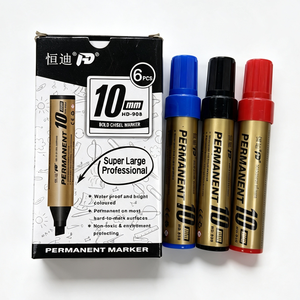 Marcador Permanente Super Jumbo HD-908, Punta de Cincel Gruesa de 10 mm, Resistente al Agua, No Tóxico, Marcador Metálico para Material Escolar y de Oficina - Product Image 1