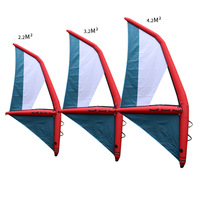 OEM qualité De Poche Gonflable Aile Feuille Voile 4M/5M/6M Cerf-Volant Wingfoil Kitesurf Wingsurf Hydroptère Sports Nautiques