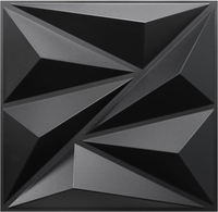 Panneau mural PVC 3D moderne 30x30cm, imperméable, ignifuge, gaufré, facile à installer pour hall, chambre et divertissement - Exposition de mars 2026