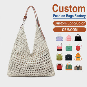 New Summer Casual Resort Style Beach Woven Shoulder <b>Bag</b> Natural <b>Straw</b> Rattan Tote Large Capacity Boho Vacation Handbag - Product Image 1