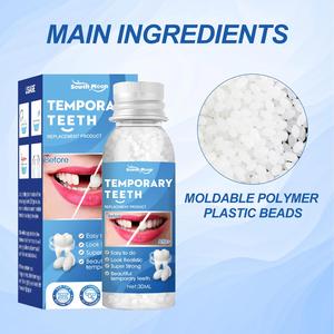 Kit de remplissage dentaire temporaire South Moon : Produit de remplacement dentaire en gutta-percha modifiée, <span class=keywords><strong>colle</strong></span> de réparation <span class=keywords><strong>pour</strong></span> dents manquantes ou cassées - Product Image 6