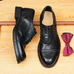 Nouvelles Chaussures Oxford Décontractées pour Hommes en Cuir Pleine Fleur Goodyear Welted, Style Vintage Lavé, Semelle en Caoutchouc Imperméable, Collection Automne - Product Image 4