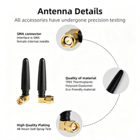 Antenne verticale en caoutchouc pour routeur WiFi 2.4G, carte réseau sans fil, antenne externe