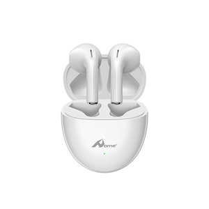 HOME Digitalome EP-076 White <b>Wireless</b> <b>Bluetooth</b> Earbuds <b>Microphone</b> In-Ear Headphones for Mobile Phone Computer Travel-Friendly - Product Image 1