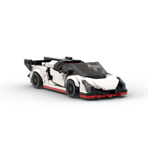 MOC M03163 Coche de Ciudad de Alta Velocidad, Campeón de Carreras, Superauto Clásico, Bloques de Construcción, Ladrillos de Carreras, Súper Técnica, Garaje Creativo, Set DIY - Product Image 4