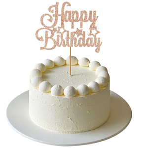 In stile ingrosso Happy Birthday Cake Topper per panetteria diversi numeri Bling decorazione della torta - Product Image 1