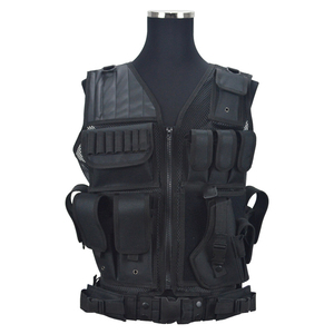 سترة تكتيكية خفيفة الوزن - تصميم معياري، أحزمة كتف قابلة للتعديل، مناسبة للاستخدام الخارجي ولرجال الأمن. - Product Image 1