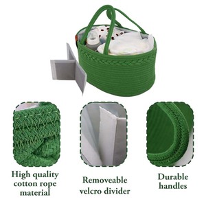 Panier à <span class=keywords><strong>langer</strong></span> pour <span class=keywords><strong>commode</strong></span> de bébé, panier Moïse en corde de coton, panier à <span class=keywords><strong>langer</strong></span> en mousse - Product Image 4