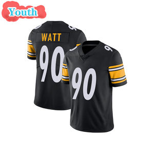 2026 Yeni Pittsburgh Çocuk Amerikan Futbolu Forması 4 DK Metcalf 8 Aaron Rodgers 90 T.J. Watt Gençlik Dikişli Oyun Forması - Product Image 3