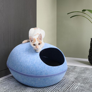 Cuccia Morbida e Calda in Peluche, Comoda Casa per <span class=keywords><strong>Gatti</strong></span> Domestici e Gattini Carini - Product Image 2
