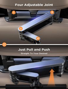 Support de tablette flexible LISEN 12,9 pouces pour appuie-tête de voiture, support iPad à bras long, indispensable pour les voyages en famille, support de tablette iPad pour siège arrière - Product Image 3