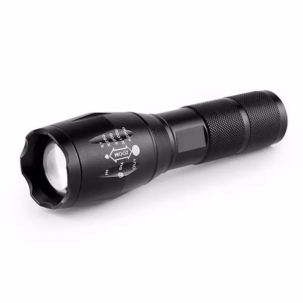 Senter UV Zoom kuat 395NM, senter aluminium LED UV penggunaan darurat dengan sumber daya baterai