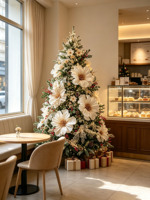 M-77 Arbre de Noël artificiel réaliste de haute qualité pour l'extérieur, idéal pour les fournisseurs de fêtes de Noël