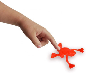 Onr AntiStress PU Plastic Jumping Frog Finger Press Bouncing Toad Educational Toy for 5-7 Years Old Wholesale - Product Image 2