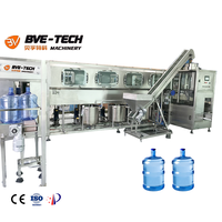 Ligne de production automatique de remplissage de bouteilles de 19L, 20L et 5 gallons pour eau, boissons et produits de haute précision (A à Z)