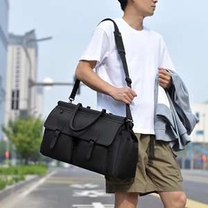 Profession eller wasserdichter PU Travel Gym <span class=keywords><strong>Duffle</strong></span> <span class=keywords><strong>Bag</strong></span> Organizer Langlebiger, langlebiger Reiß verschluss für Pendler-Freizeit-Yoga-Outdoor-Aktivitäten - Product Image 2