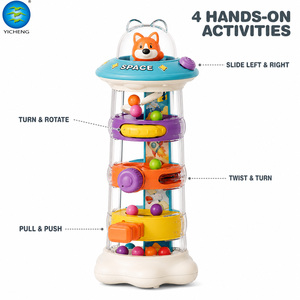 Jouets pour bébés de 1 à 3 ans, jouet interactif à balles tombantes, tour d'activités, jouets Montessori, piste <span class=keywords><strong>spirale</strong></span>, jouets éducatifs pour enfants - Product Image 2