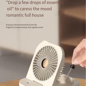 Wireless Humidifier with Fan 2.5L Large Capacity Water Mist USB <b>Portable</b> Air Conditioner <b>Diffuser</b> for Home Room Remote Control - Product Image 4