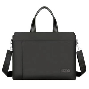 Maletín de Cuero Genuino para Negocios, Portátil, Resistente al Agua y al Desgaste, Bolsa para Documentos y Conferencias para Hombre, Bolsa para Portátil - Product Image 1