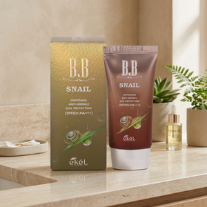 Crema BB Snail SPF50+ PA+++ con Niacinamida, Blanqueadora, Hidratante, Correctora del Tono, con Aloe Vera, 50ml, Tamaño Regular, para Todo Tipo de Piel, OBM - Product Image 3