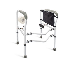 HePo Good Steps Foldable Toilet <b>Grab</b> <b>Bar</b> Wall Mounted 136kg Load Capacity For Elderly Bathroom Hospital Use - Product Image 1