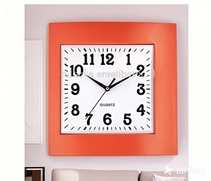 Kích thước lớn hình chữ nhật Antique Home trang trí reloj de pared nhựa thạch anh Đồng hồ treo tường - Product Image 4