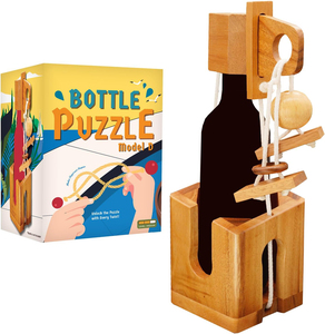 Puzzle 3D en bois défiant sur le thème des bouteilles pour adultes – Idéal pour les soirées jeux et les fêtes - Product Image 5