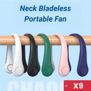 Ventilateur de cou portable USB à prix de gros, 5 vitesses, pour extérieur, rafraîchisseur d'air - Product Image 4