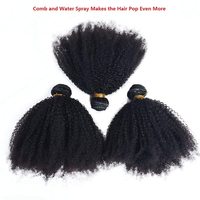 Extensiones de Cabello Humano 100% Virgen Brasileño Remy, SDD Super Double Drawn, Rizado Pixie, 100 Gramos, Vendedor de Extensiones de Cabello Rizado