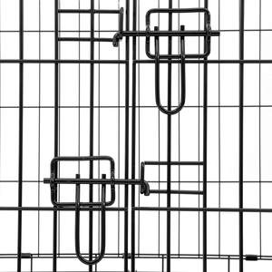 ผู้ผลิตขายส่งกรงสุนัขพับได้โลหะขนาด 30 36 42 48 นิ้ว, กรงสุนัขพับได้สีดำแบบกันกระแทก - Product Image 6