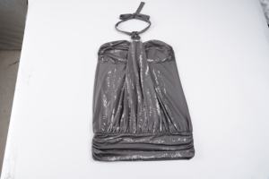 Haut court vintage respirant en tricot imprimé numériquement uni à col halter et débardeur rétro métallisé pour femme - Product Image 2