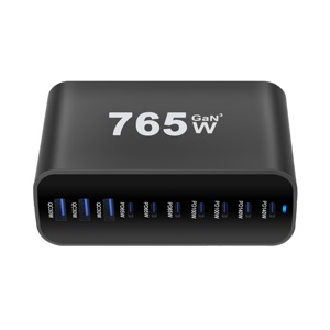 Multi USB nuevo 765 W multipuerto 10 puertos USB GaN carga rápida adaptador de cargador de escritorio estación de carga rápida para <span class=keywords><strong>Notebook</strong></span> para portátil - Product Image 1
