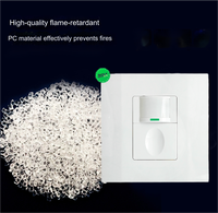Interruptor con Sensor de Movimiento PIR Estándar del Reino Unido, Sensor de Luz con Retardo de Tiempo para Montaje en Pared, para Automatización de Iluminación y Ahorro de Energía