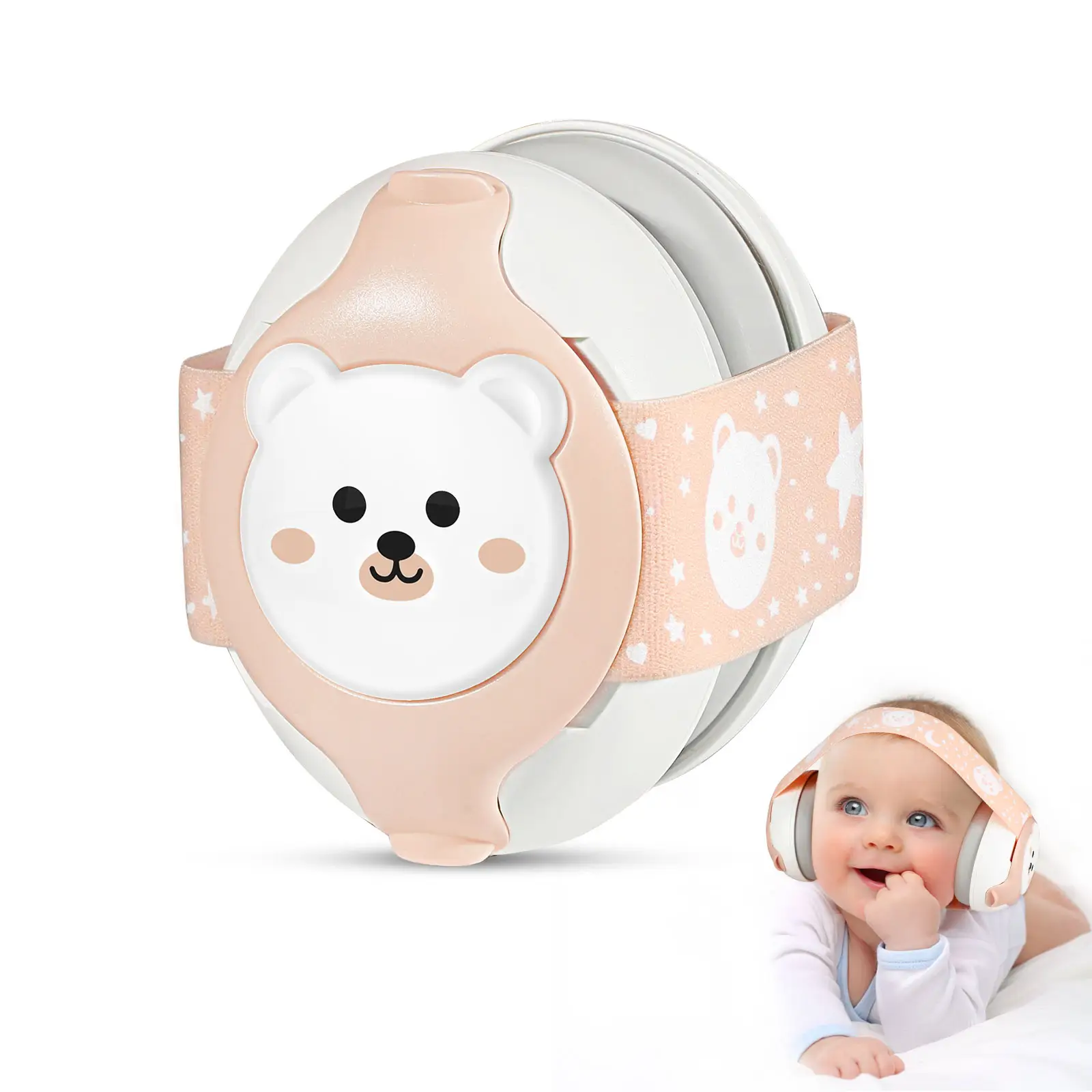 25db Gehoorbescherming Baby Oorbeschermers Hoofdband Anti-Geluid Oorkappen Kinderen Baby Baby Baby Geluiddichte Oorkappen Geluiddichte Kinderen