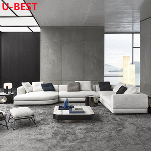 Sofá Esquinero de Cuero Italiano U-best, Combinació<span class=keywords><strong>n</strong></span> de Sofá, Canapé, Divá<span class=keywords><strong>n</strong></span>, Kanepe, Bankstel, Sofy, Muebles para Sala de Estar - Product Image 2