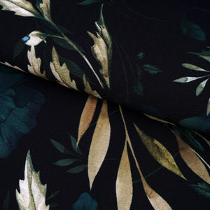 Caliente modelos explosivos Koshibo tela impresa flores oscuras 100% poliéster Koshibo tela para vestido de mujer - Product Image 6