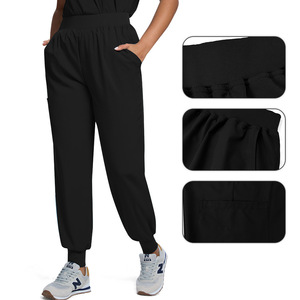 Ensemble de Blouses et Pantalons Médicaux <span class=keywords><strong>Grande</strong></span> <span class=keywords><strong>Taille</strong></span> pour Femmes, Couleur Unie, Tissu Polyester Dobby – Uniforme Professionnel pour Infirmières, Médecins, Salons de Beauté et Magasins - Product Image 2