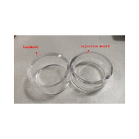 Support de baseball rond en acrylique Bords lisses Perspex Sport Softball Balle de golf Anneau transparent Support de sphère de balle